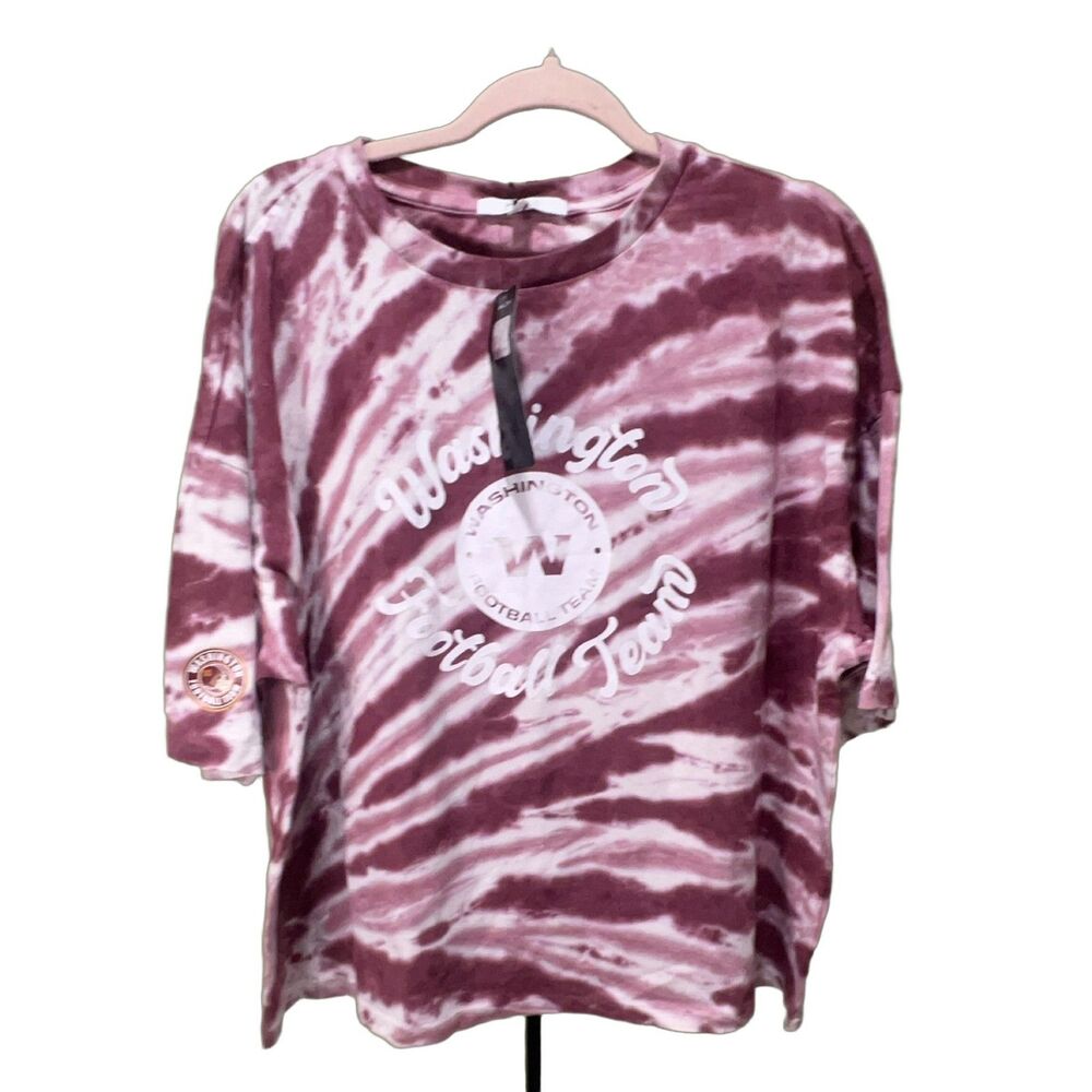 WEAR by Erin Andrews Washington Commanders Tie-Dye T-Shirt Women's 2XL